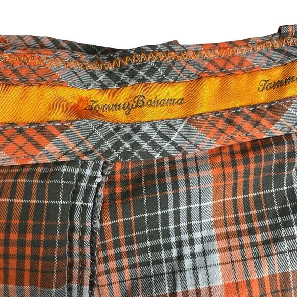Tommy Bahama Paradise Tech Men's Shorts Size 34 Nylon Orange White Gray Fishing - Picture 9 of 16